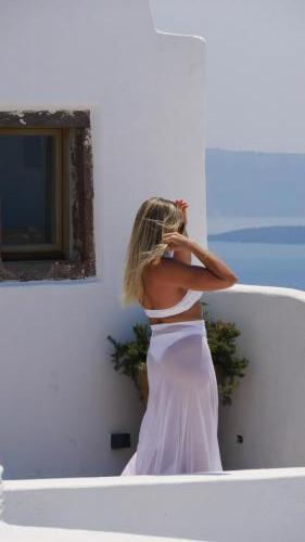 Greece I4picture IJkema Santorini White Sexy Dress